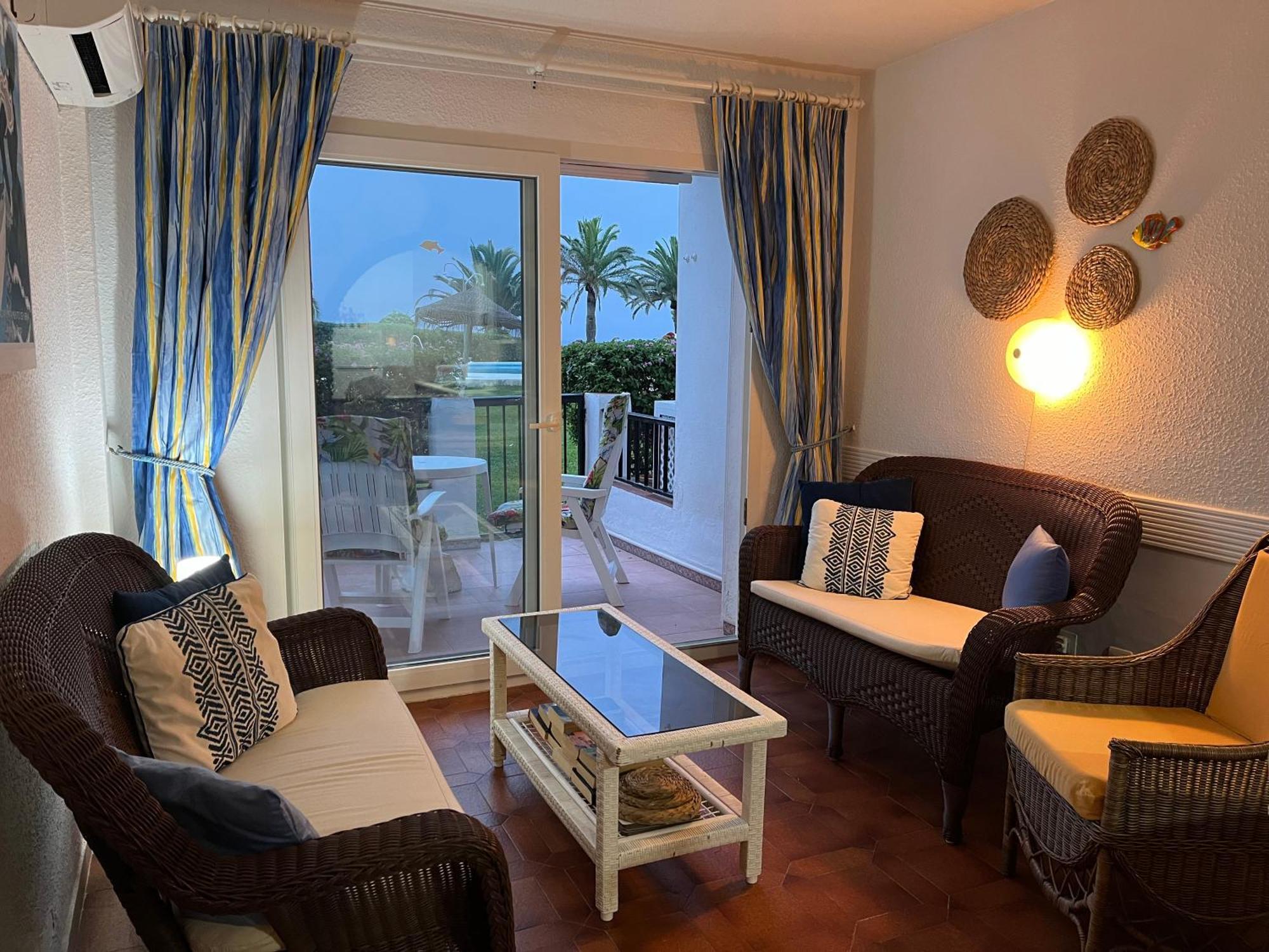 Sea & Pool View Garden Apartment Las Palmeras Nerja Exterior photo