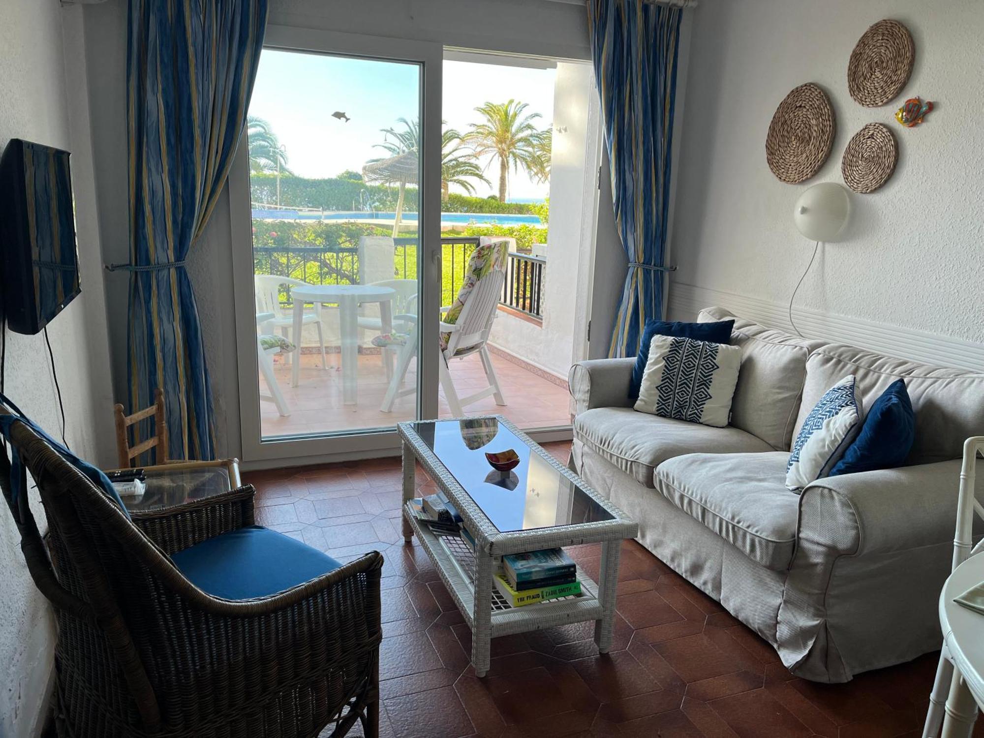 Sea & Pool View Garden Apartment Las Palmeras Nerja Exterior photo